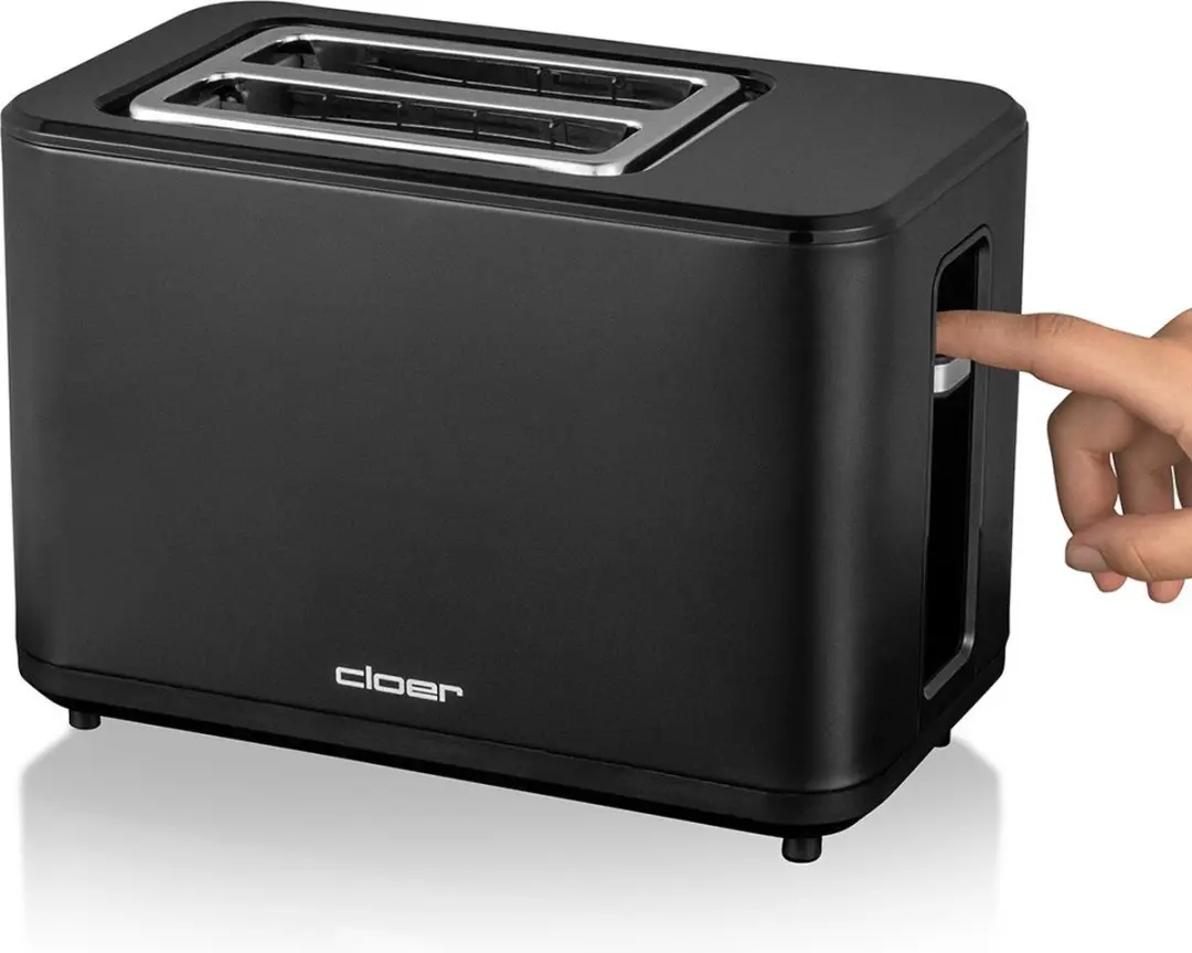 Cloer Digitale Broodrooster 3930 - 2 Sneden - 900W - Zwart