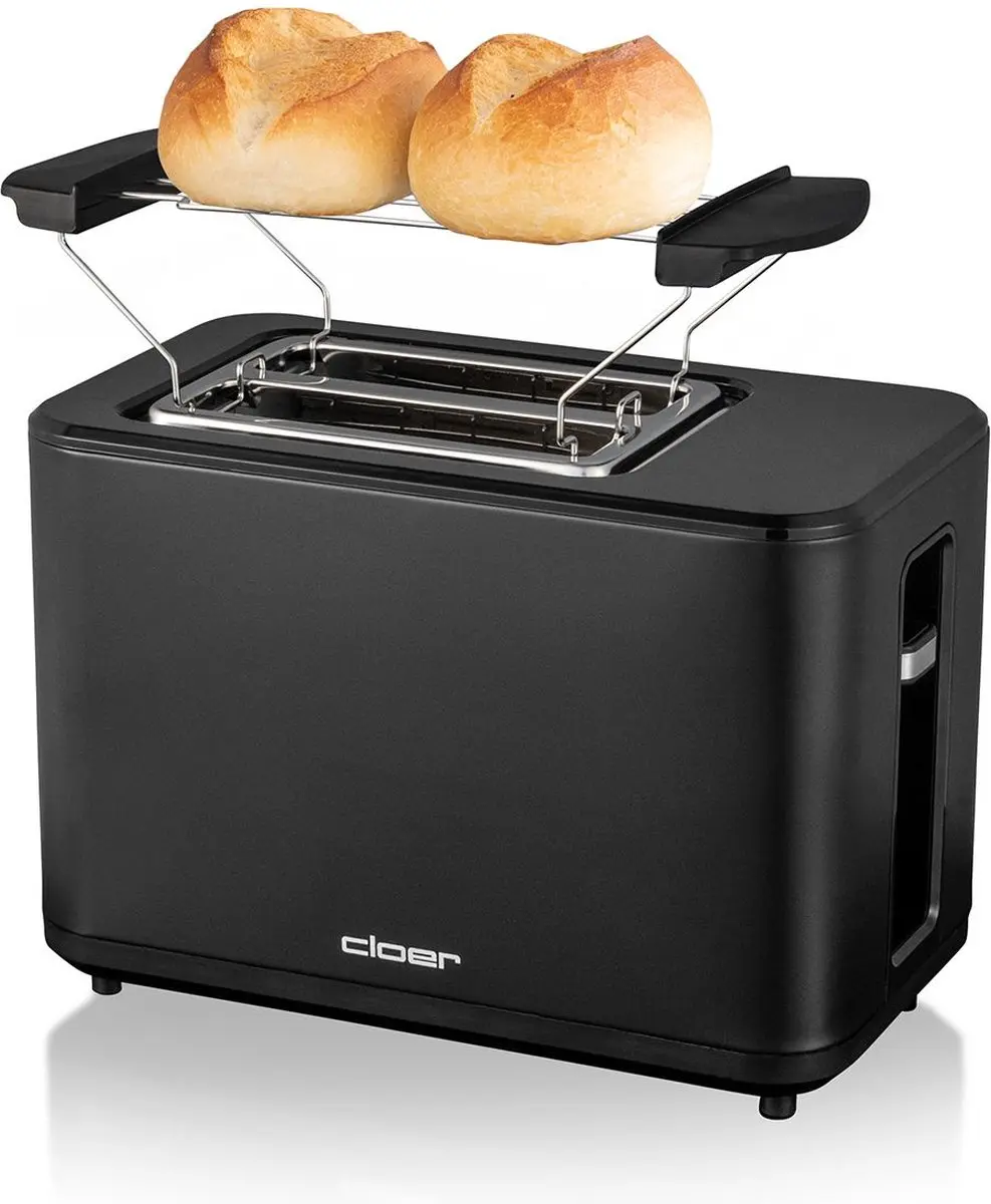 Cloer Digitale Broodrooster 3930 - 2 Sneden - 900W - Zwart