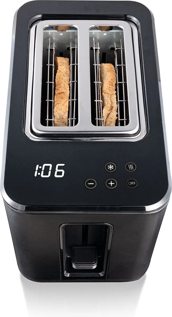 Cloer Digitale Broodrooster 3930 - 2 Sneden - 900W - Zwart