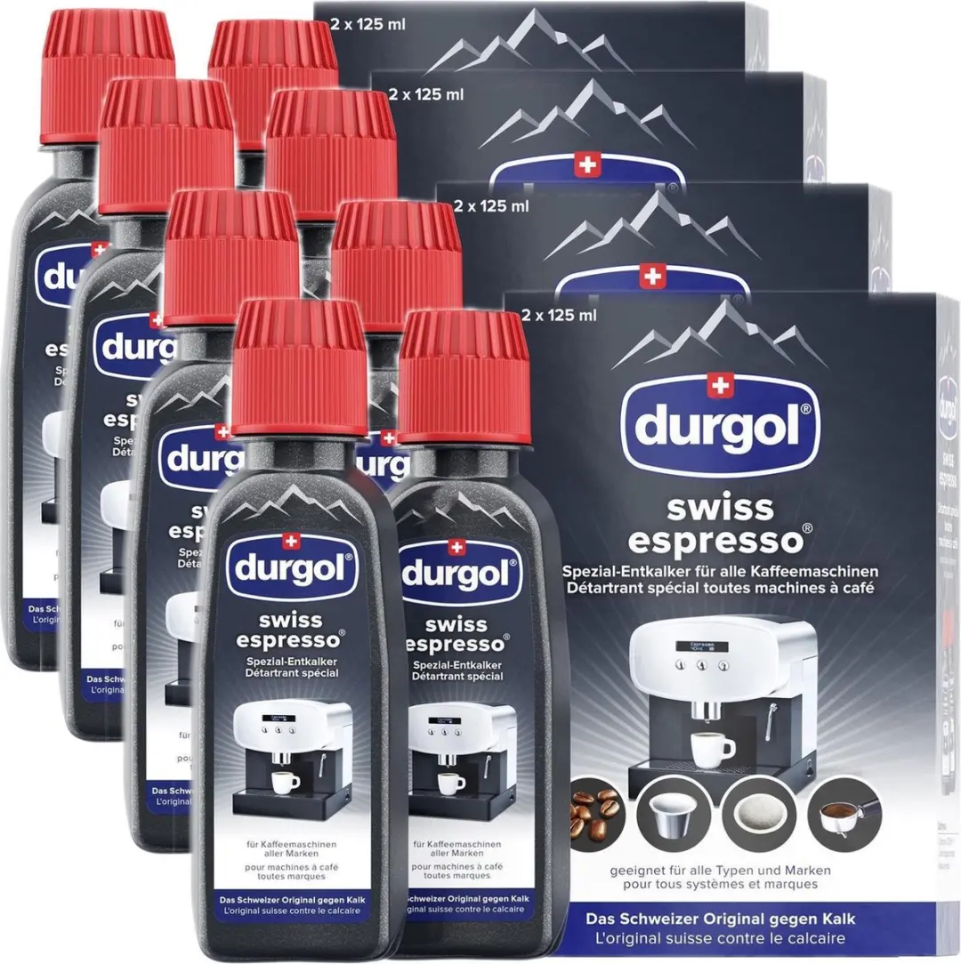 Durgol Swiss Espresso Decalcifier 1000ml - 8x125ml