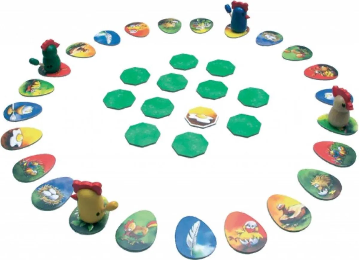 999 Games Jakkiebak! Kippenkak! Bordspel - 2-4 Spelers - afbeelding 6 van 6