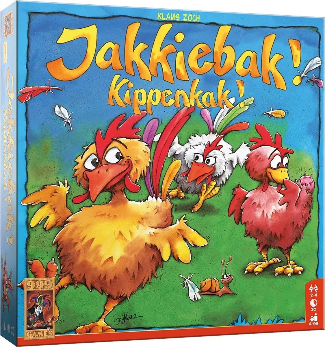 999 Games Jakkiebak! Kippenkak! Bordspel - 2-4 Spelers