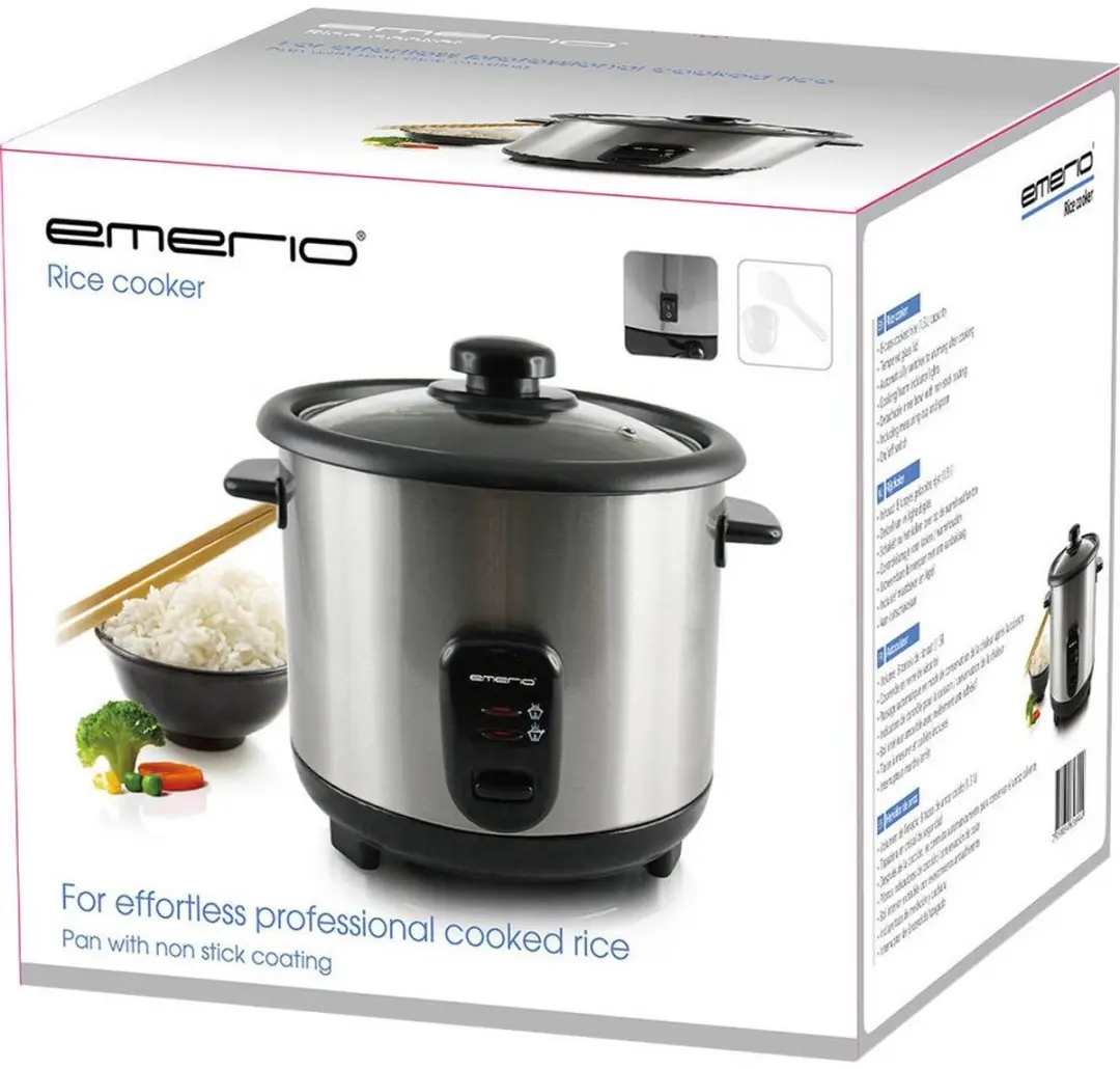 Emerio Rijstkoker RCE-110118.5 - 1,5L - 500W - Zwart - afbeelding 6 van 6