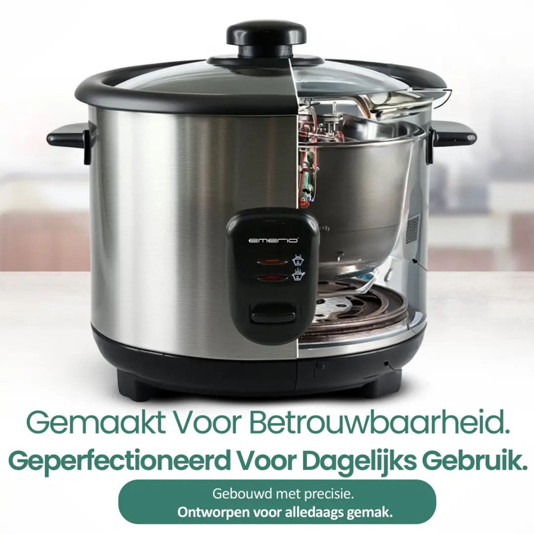 Emerio Rijstkoker RCE-110118.5 - 1,5L - 500W - Zwart
