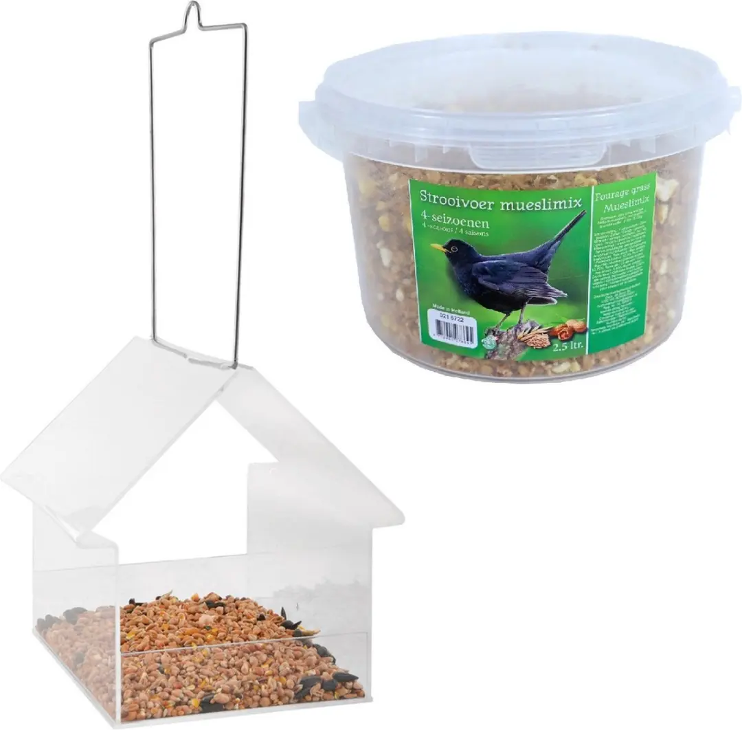 Esschert Design Vogelhuisje Transparant