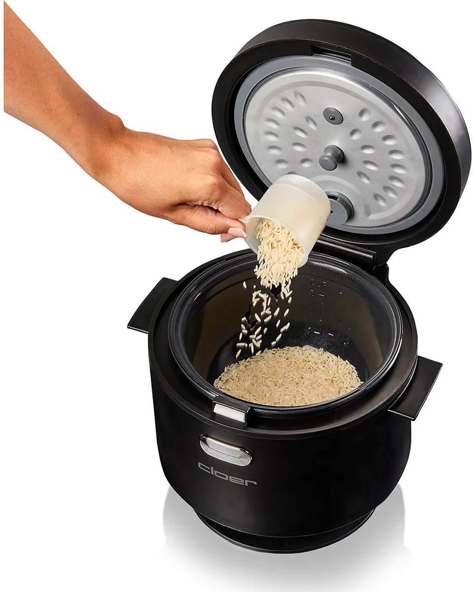 Cloer Rijstkoker 6830 - 1L - 5 Porties - Zwart