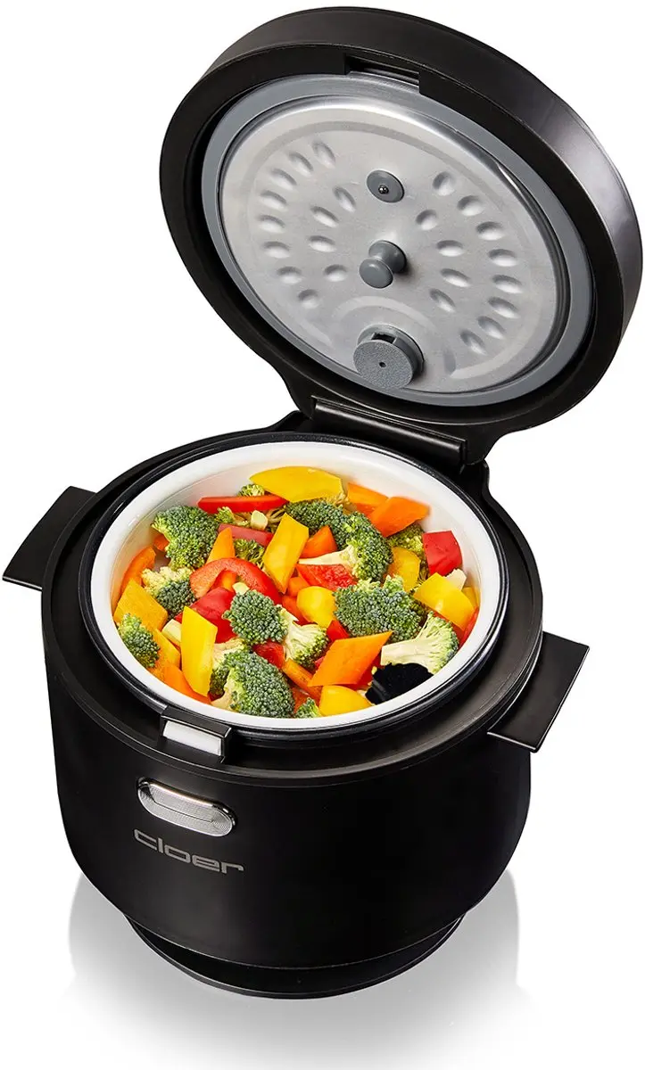 Cloer Rijstkoker 6830 - 1L - 5 Porties - Zwart