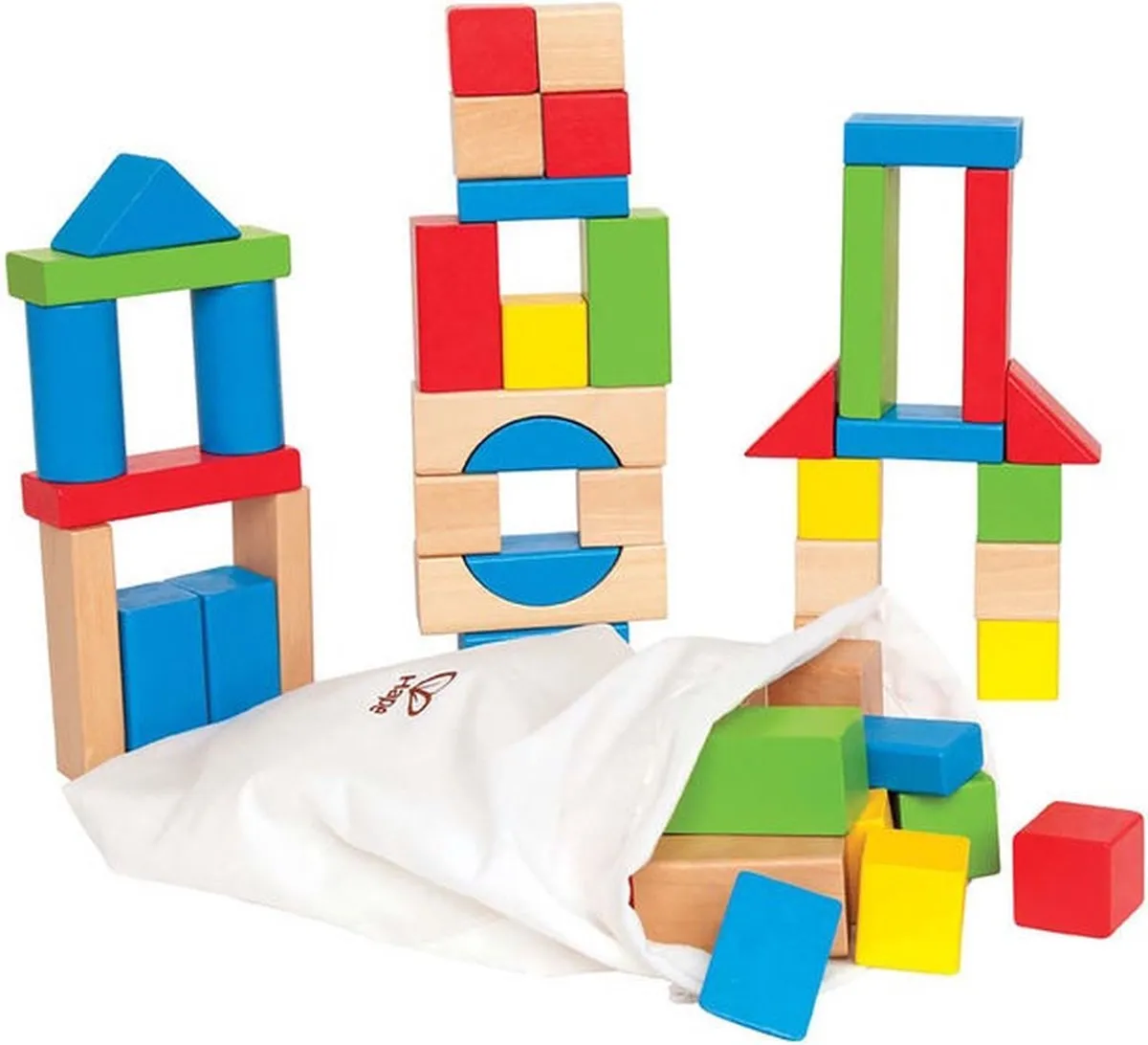 Hape Houten Blokken 301405 - Veelkleurig - afbeelding 6 van 6