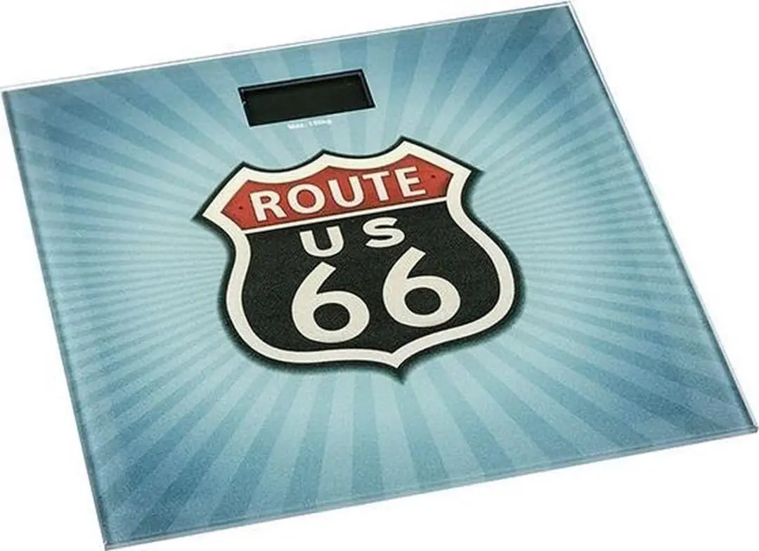 Wenko Vintage Route 66 Weegschaal 150kg - Blauw