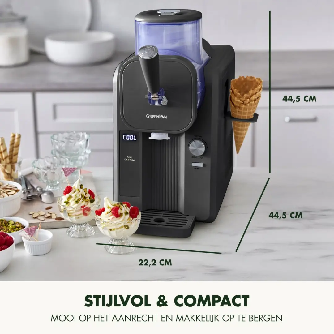 GreenPan Frost CC010400-001 IJsmachine - 1.8L - Grijs - afbeelding 6 van 6