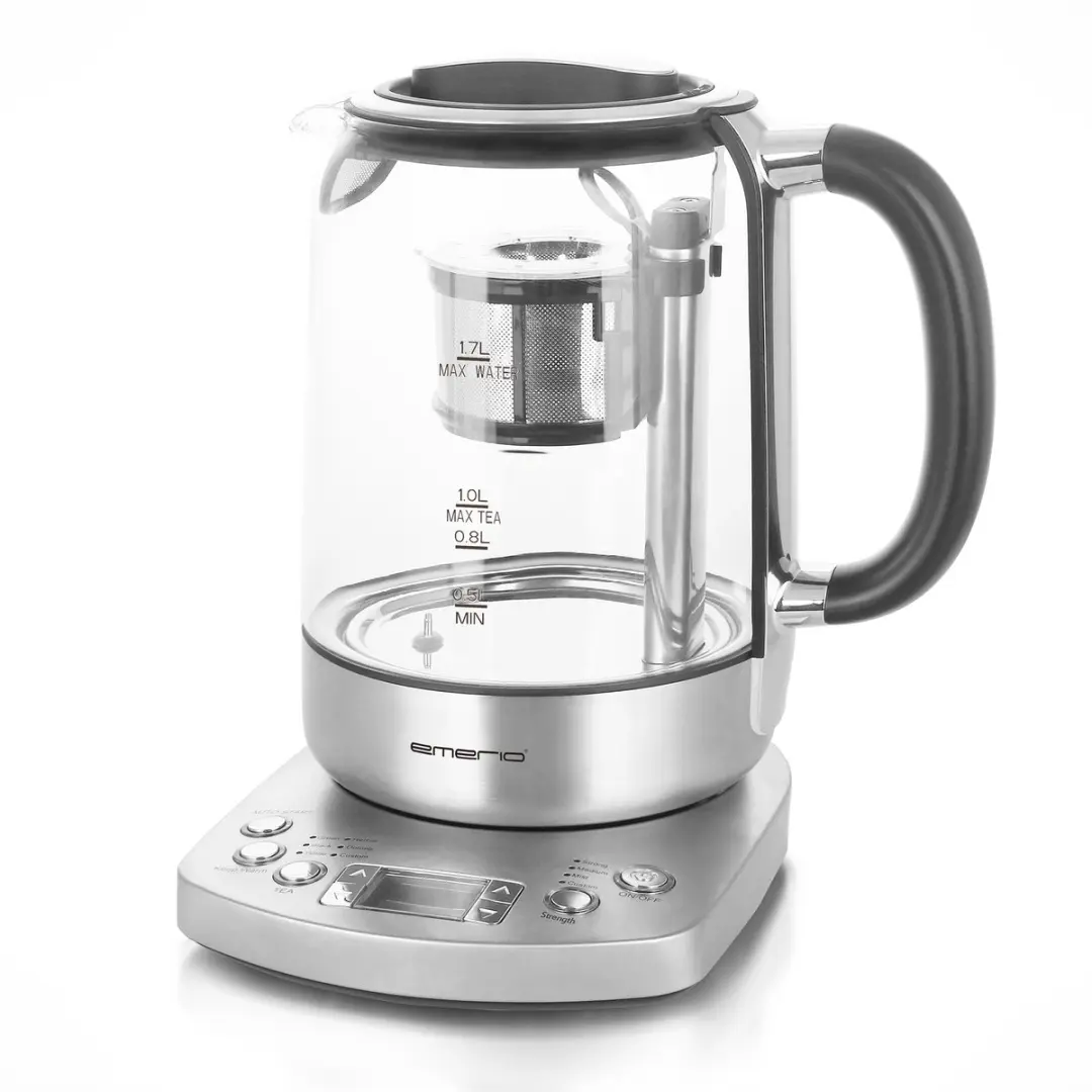 Emerio WK-122248 Glazen Waterkoker 2200W - 1,7L - Zwart
