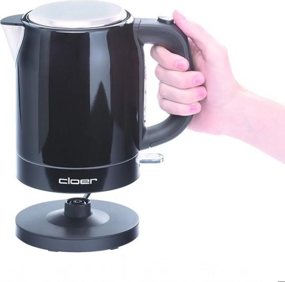 Cloer 4510 Waterkoker - Zwart/RVS