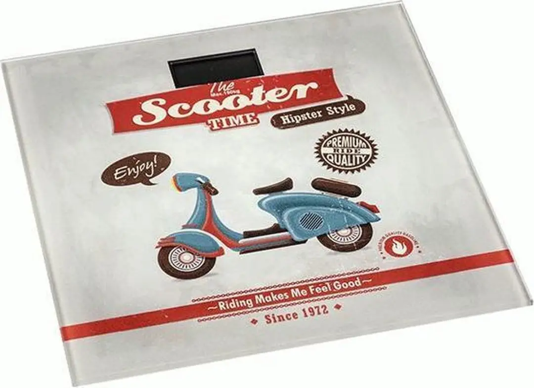 Wenko Vintage Scooter Badwaage 150kg - Grijs