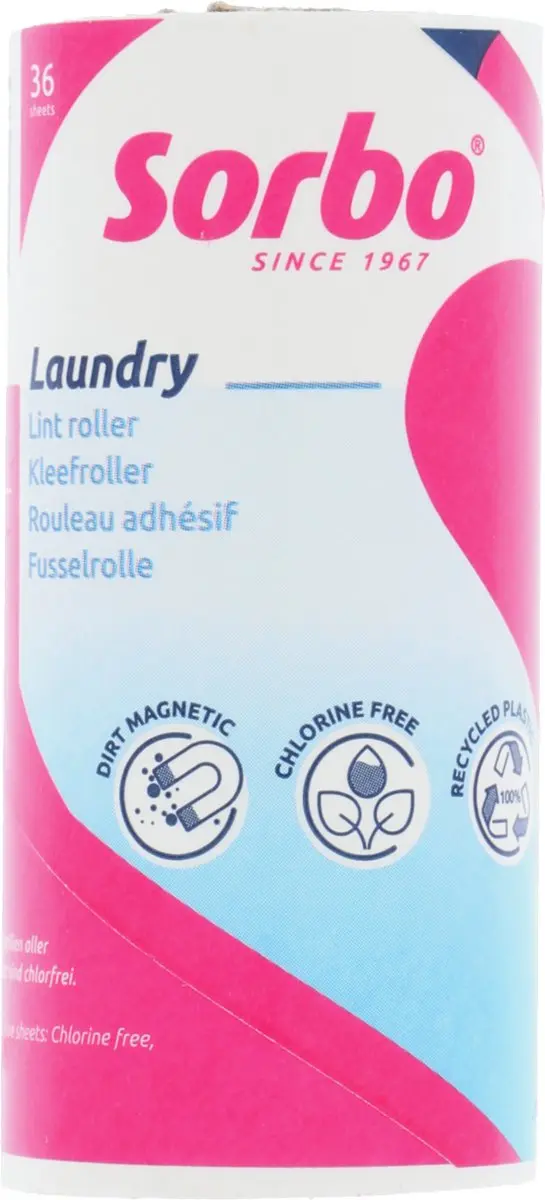 Sorbo Kledingroller Navulling - 4 Stuks - Blauw/Roze/Wit