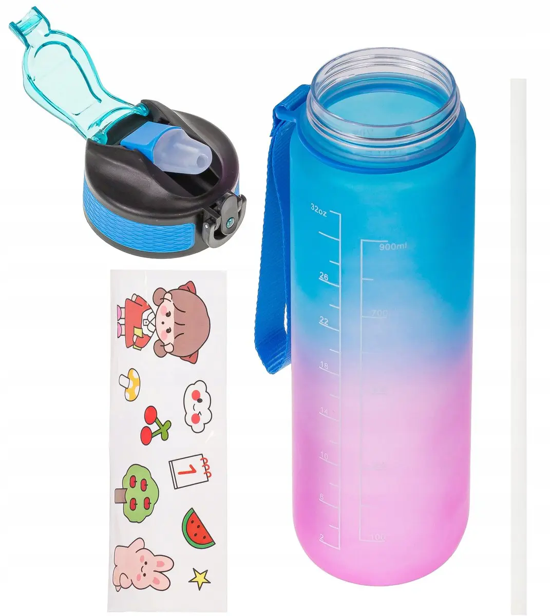 BK Rainbow Waterfles 1L - Kleurrijk