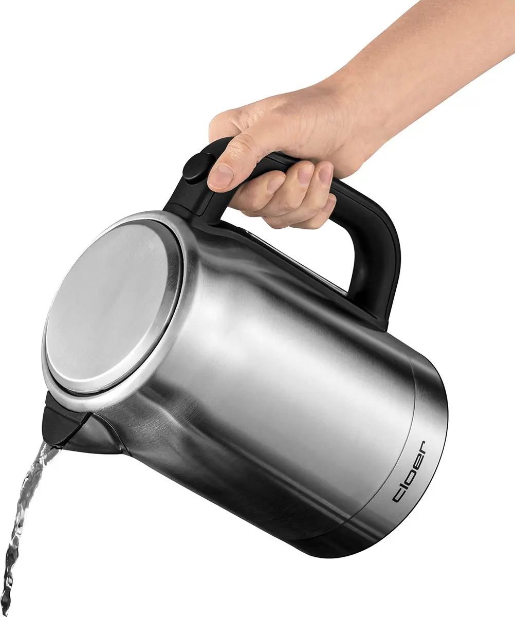 Cloer Waterkoker 4459 - 2200W - 1,7L - Zilver