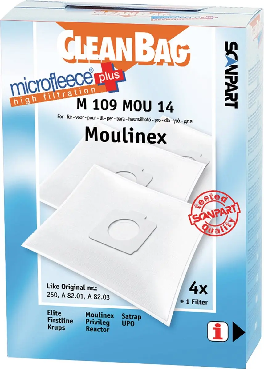 Cleanbag Stofzuigerzakken 4 Stuks