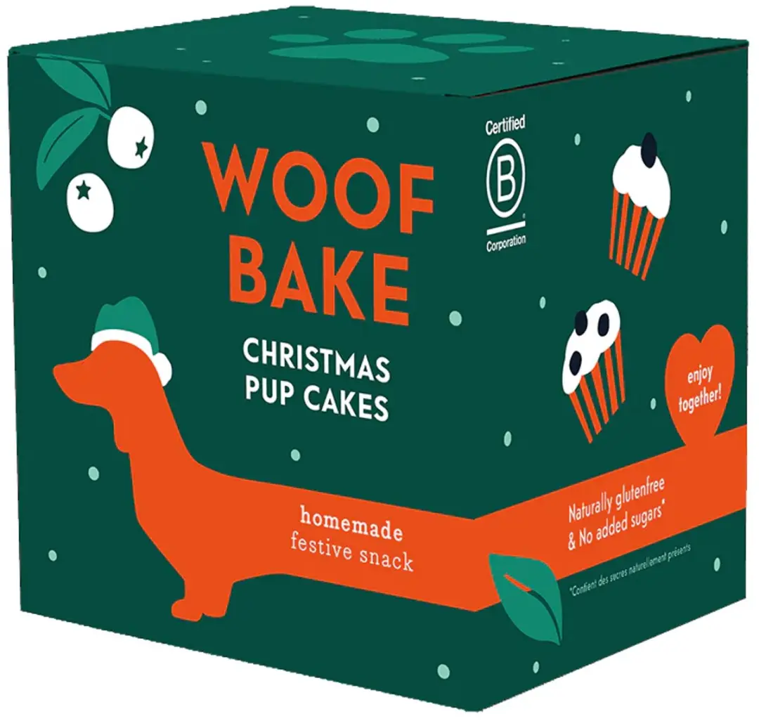 Pineut Woofbake Pupcakes Kerstcadeau Hondenkoekjes