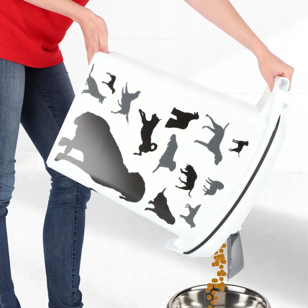 Curver Voedselcontainer Silhouette Hond 23L - Wit