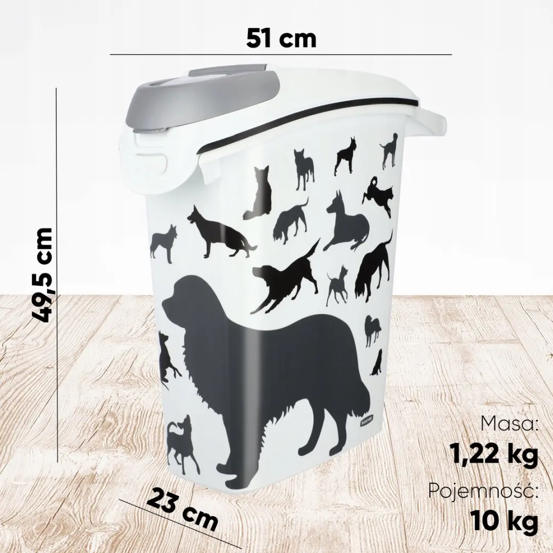 Curver Voedselcontainer Silhouette Hond 23L - Wit