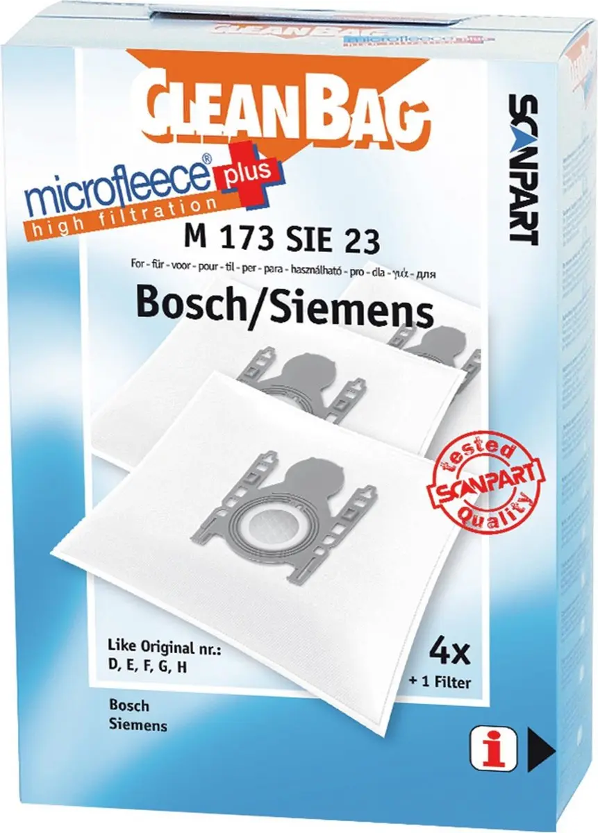 Cleanbag M 173 SIE Stofzuigerzakken
