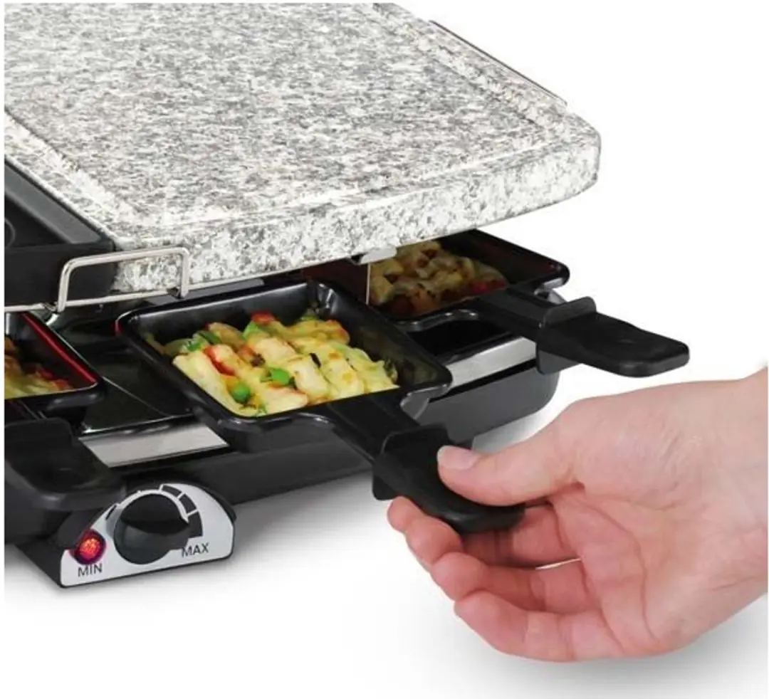 Cloer 6435 Steen-/Raclettegrill 1200W - Blauw