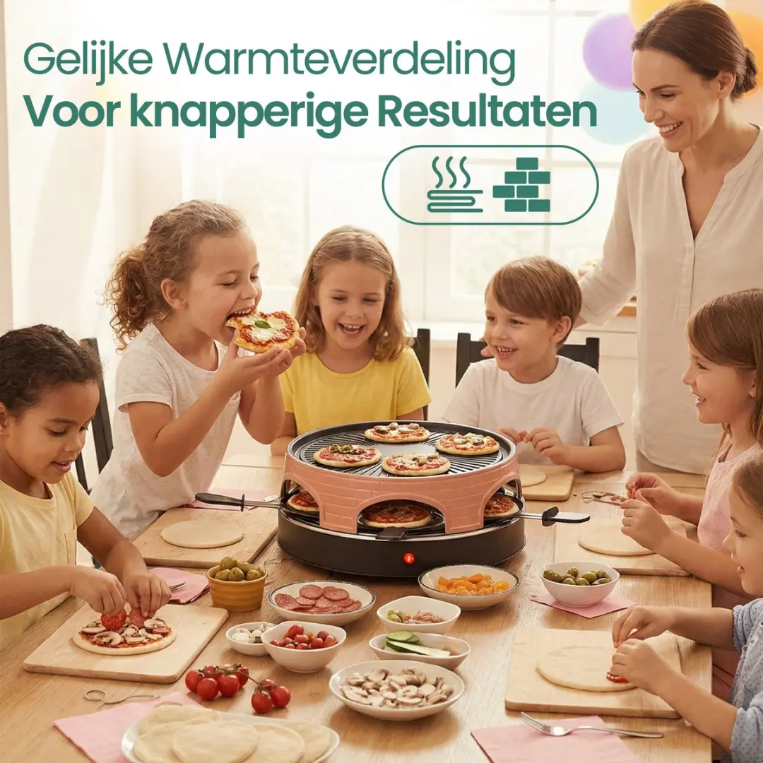 Emerio Pizzarette 3-in-1 PO-113255.4 - 1500W - 6 Persoon - Zwart