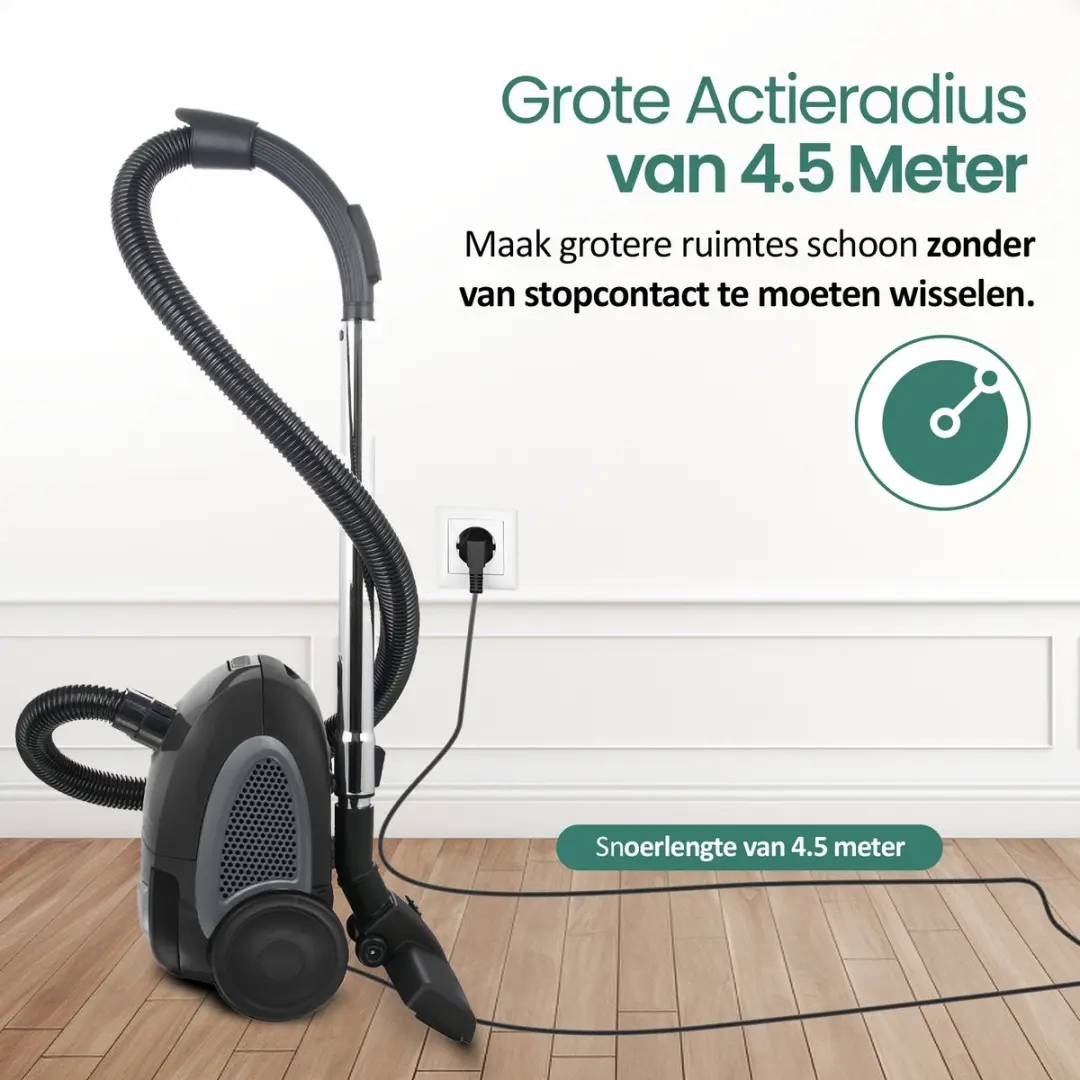 Emerio VE-109959.14 Stofzuiger met zak - 700W - 2L - Zwart