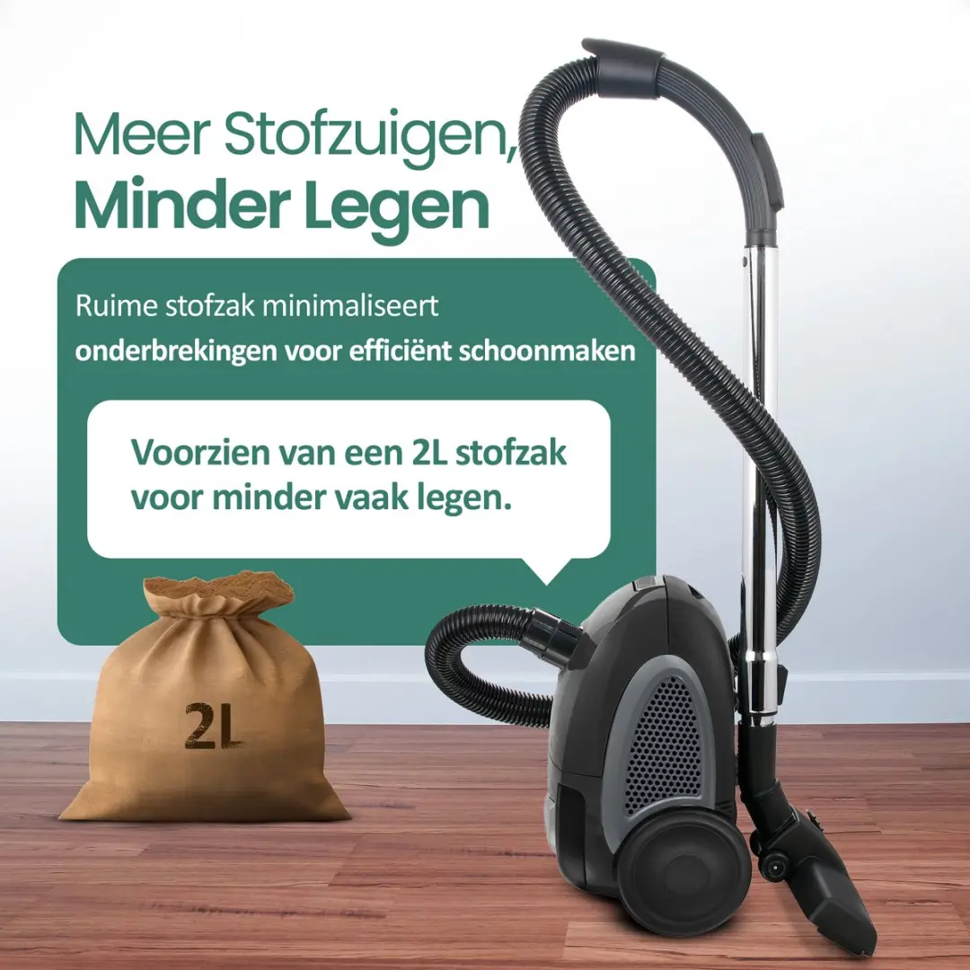 Emerio VE-109959.14 Stofzuiger met zak - 700W - 2L - Zwart - afbeelding 6 van 6