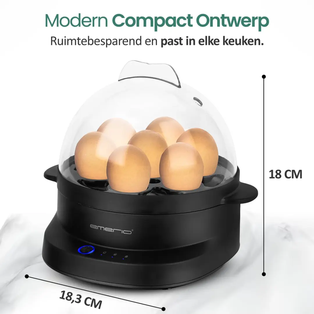 Emerio Eierkoker EB-131811.1 350W - 7 Eieren - Zwart