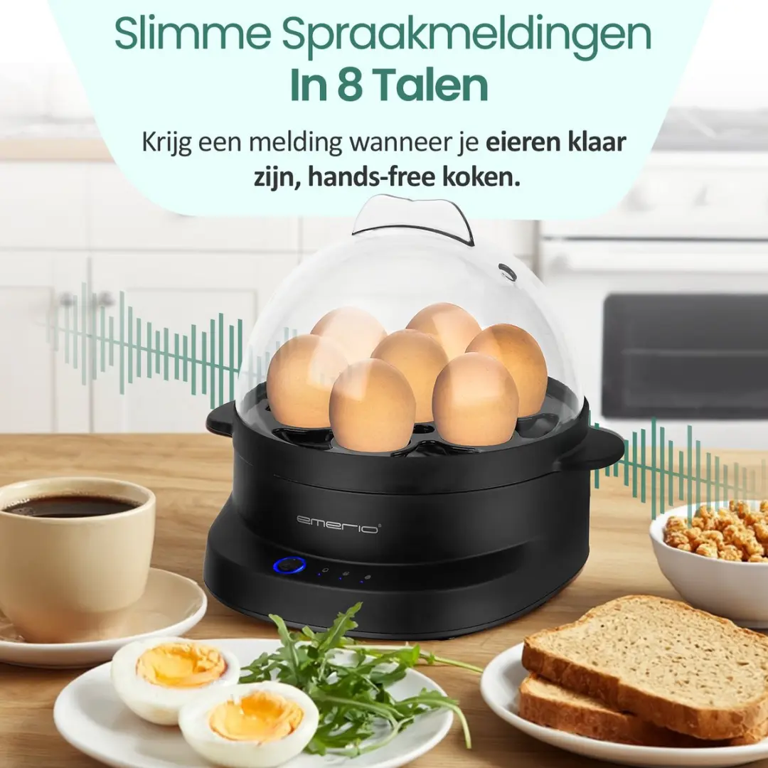 Emerio Eierkoker EB-131811.1 350W - 7 Eieren - Zwart