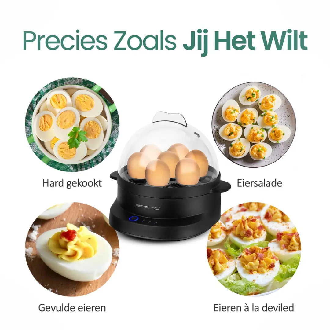 Emerio Eierkoker EB-131811.1 350W - 7 Eieren - Zwart