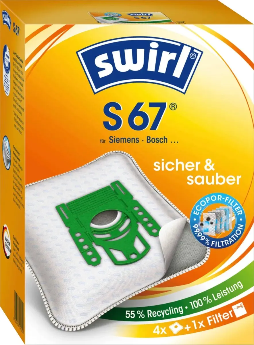 Swirl S67 Stofzuigerzakken