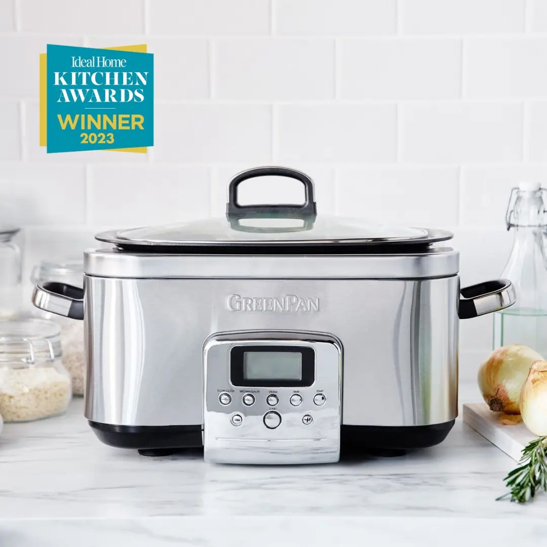 GreenPan Elite CC00509-001 Slowcooker 6L - 1350W - Roestvrij staal