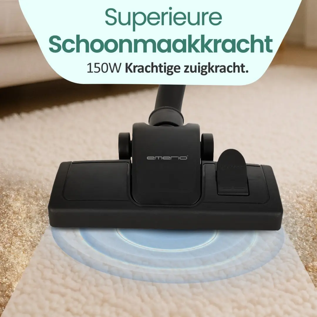 Emerio VE-112682.8 Stofzuiger 800W - 2,5L - HEPA10 - Zwart/Blauw