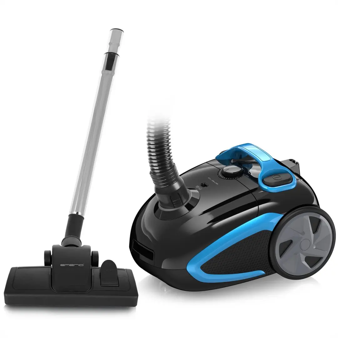 Emerio VE-112682.8 Stofzuiger 800W - 2,5L - HEPA10 - Zwart/Blauw