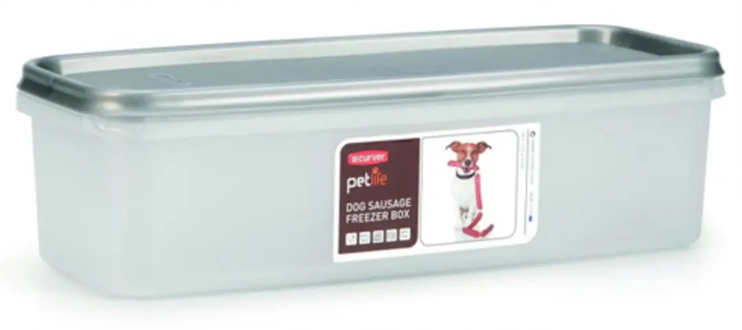 Curver Worst Bewaarbox Hond 32x13,5x9cm - Zilver/Transparant