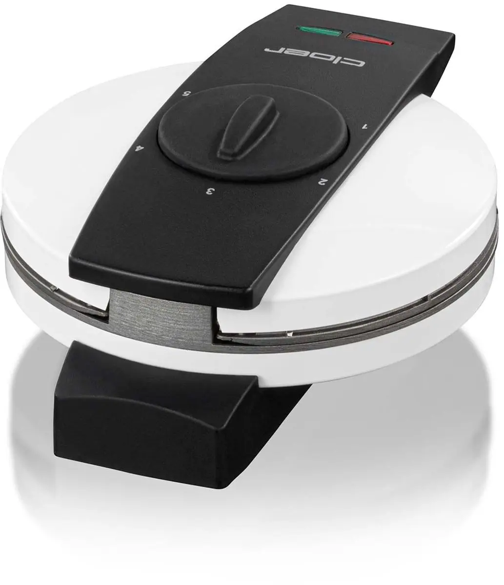 Cloer Stroopwafelijzer 1641S - 850W - 2 Platen - Wit