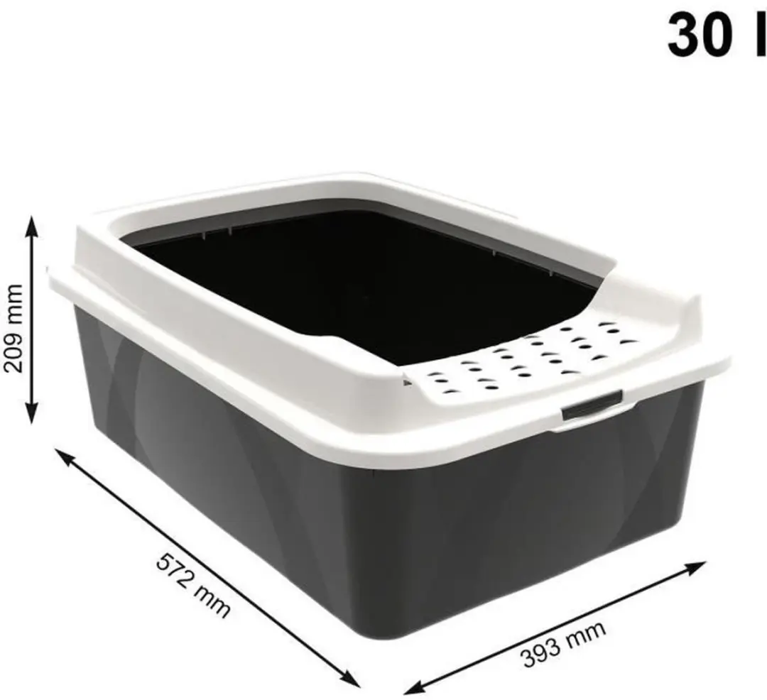 Rotho Eco Bonnie Kattenbak M - Zwart