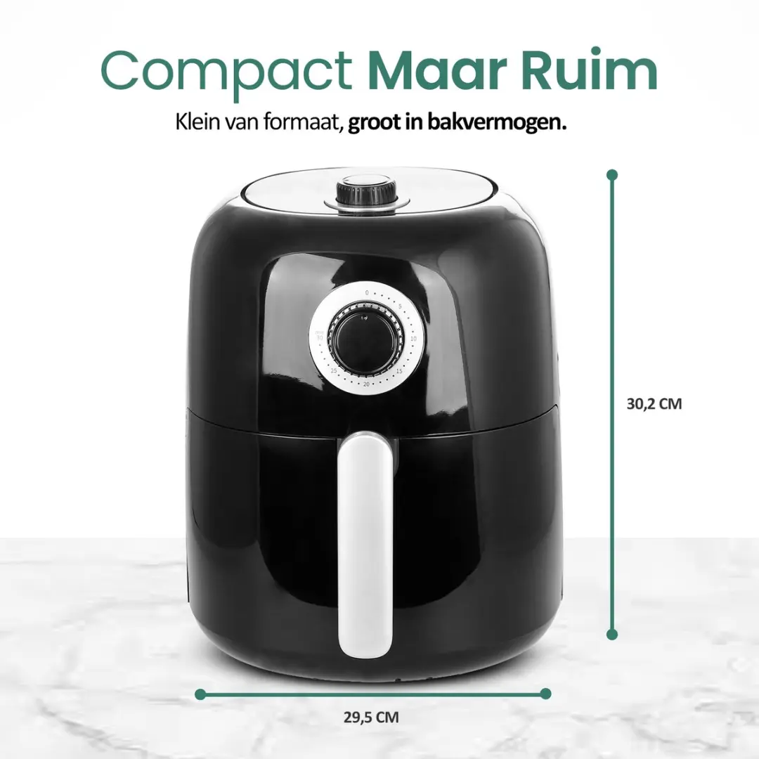 Emerio AF-125770 Airfryer 1450W - 3.2L - Zwart - afbeelding 6 van 6