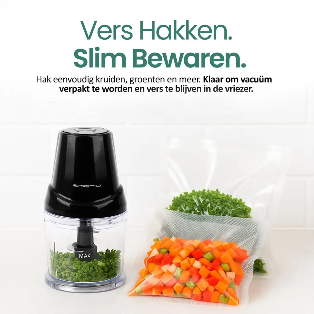 Emerio MC-132890 Hakmolen 500ml - 400W - Zwart