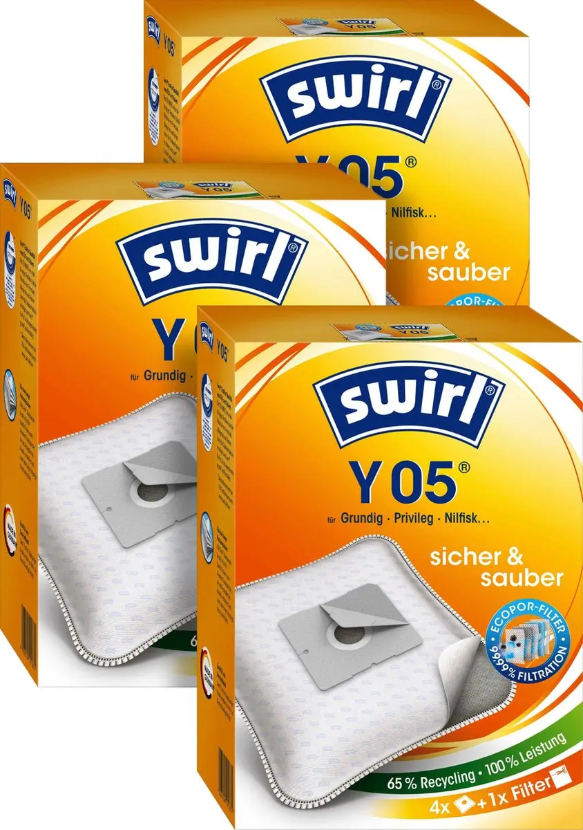 Swirl Y05 Stofzuigerzakken 3-pack