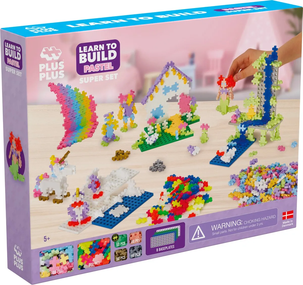 Plus-Plus Learn to Build Pastel 1200-delig Bouwset - 3812