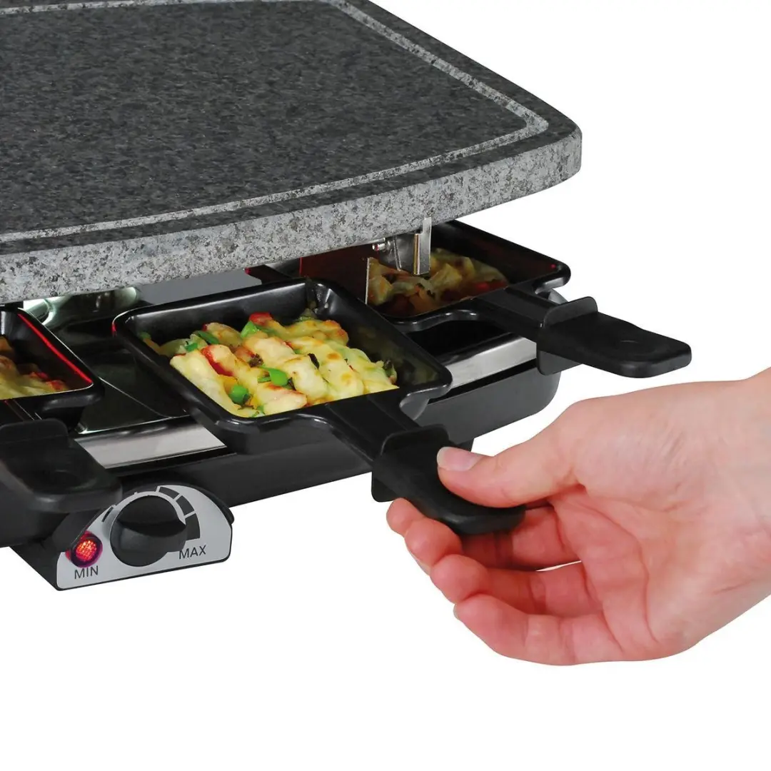 Cloer 6430 Steen-/Raclettegrill 1200W - 8 Personen