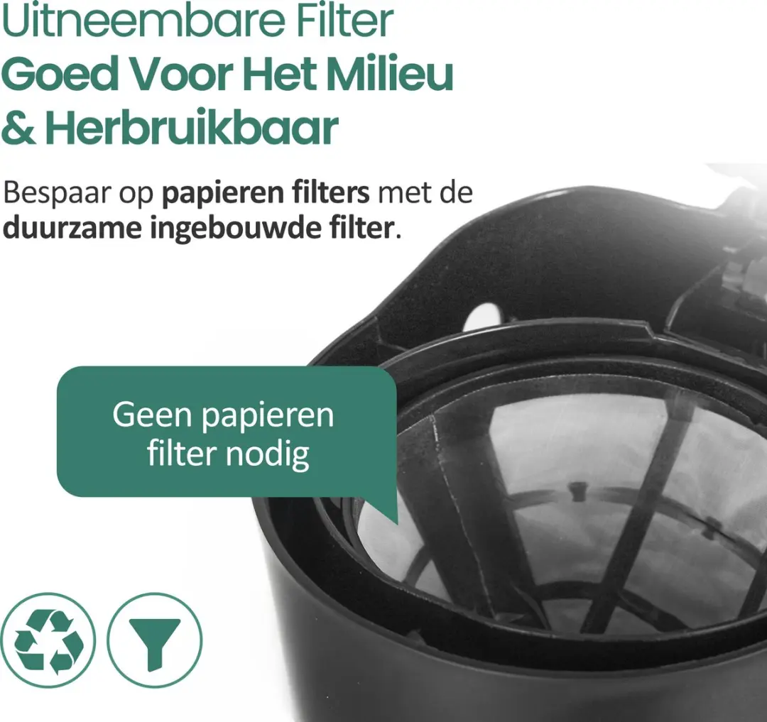 Emerio CME-116801 Compact Koffiezetapparaat 12 Kopjes - 0,6L - Zwart