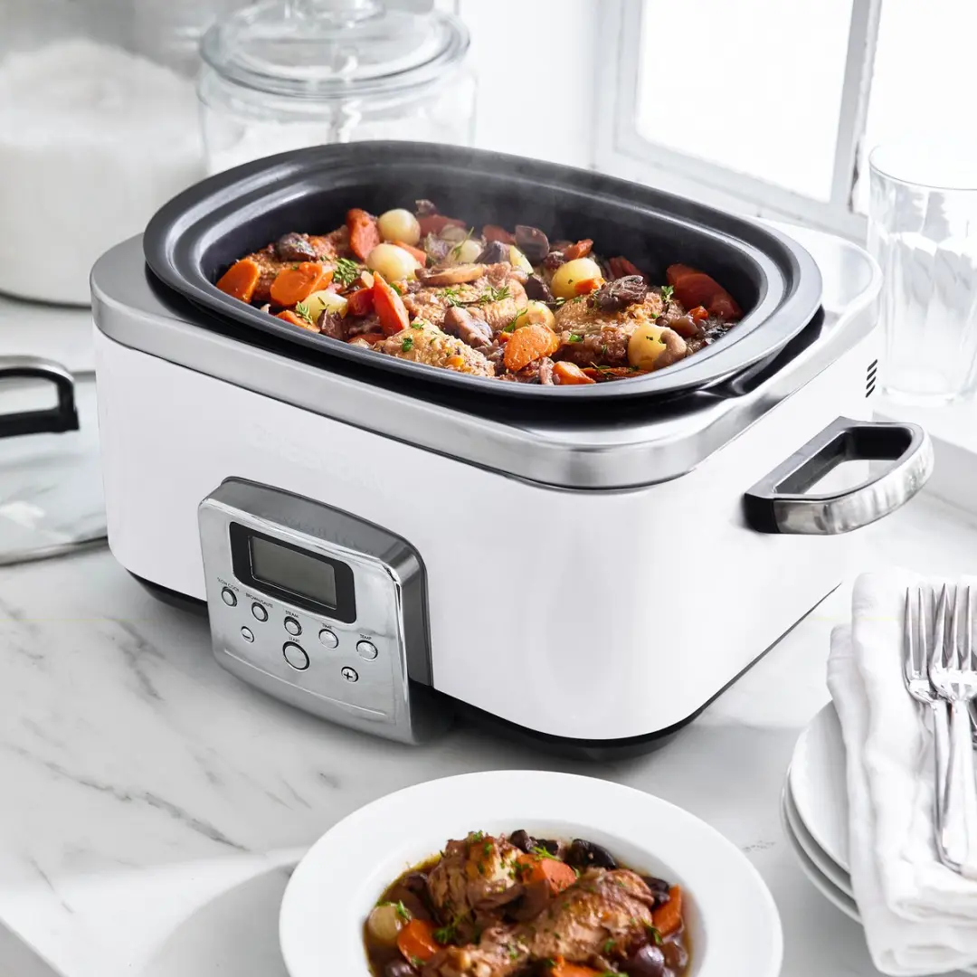 GreenPan Elite CC005313-001 Slowcooker 6L - 1350W - Cream