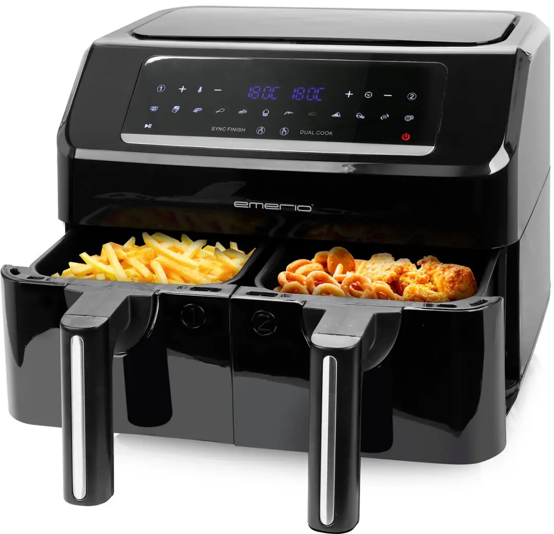 Emerio AF-130376.1 Dubbele Heteluchtfriteuse 2600W