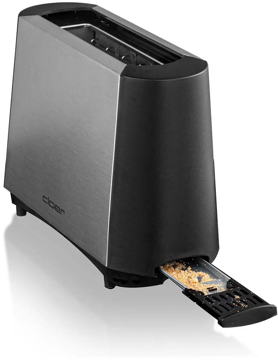Cloer 3890 Broodrooster 1 Snede - 600W - Zilvergrijs