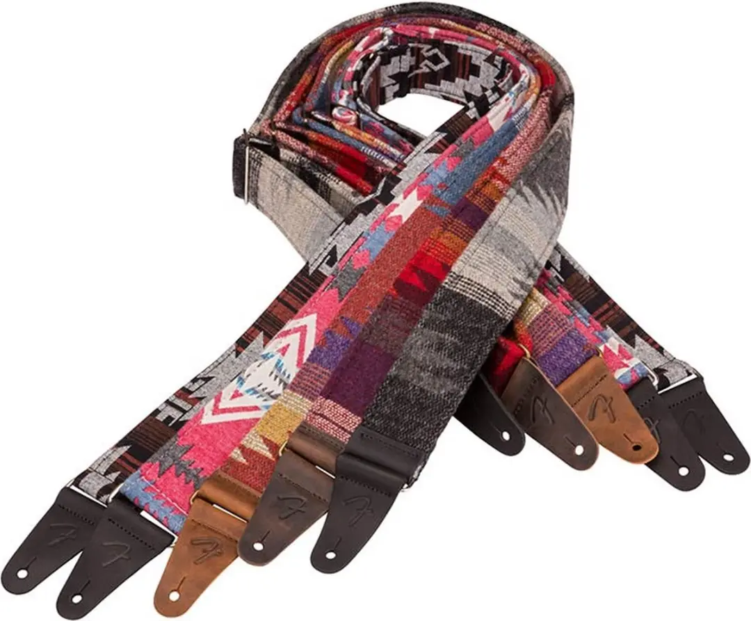Fender Zion Strap Gitaarband - 2" - Paars Aztec