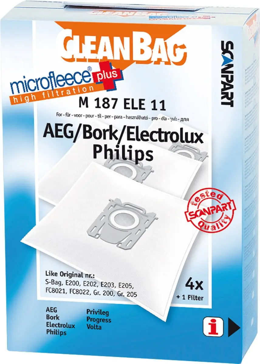Cleanbag M 186 ELE Stofzuigerzakken
